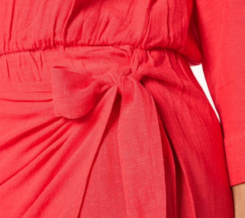 AnyBody Regular Y-Neck Drop Shoulder Wrap Romper — View 8