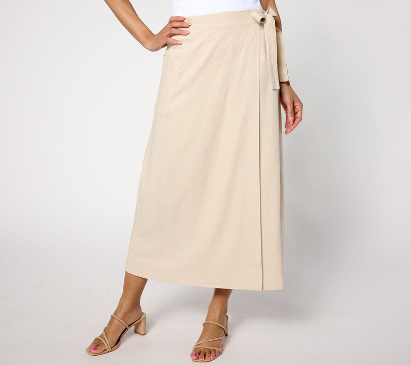 Peace Love World Boheme Petite Wrap Utility Skirt — View 13