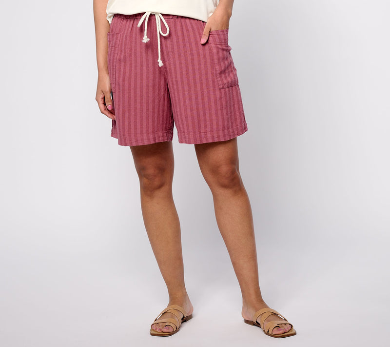 Peace Love World Boheme Liz Linen Pull-On Short — Main view