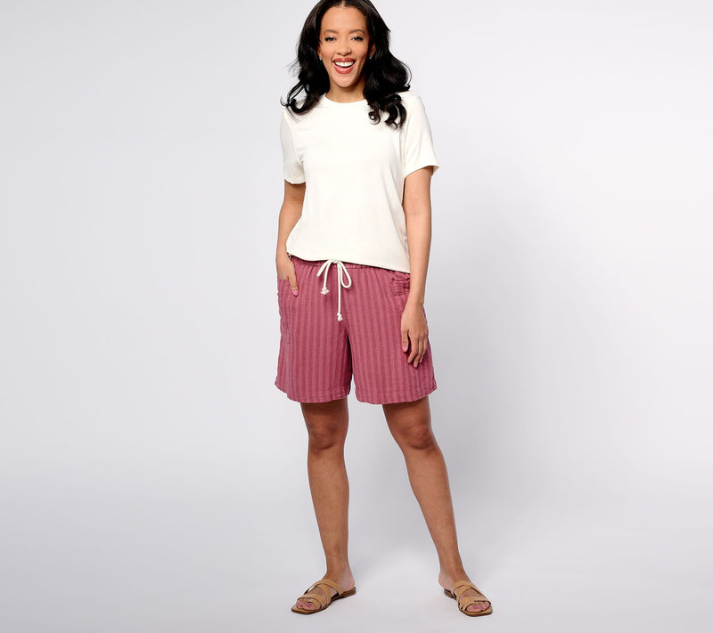 Peace Love World Boheme Liz Linen Pull-On Short — View 11