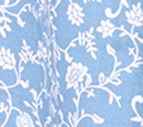 Denim & Co. Printed Square Neck Blouse with Pleating Detail — View 5