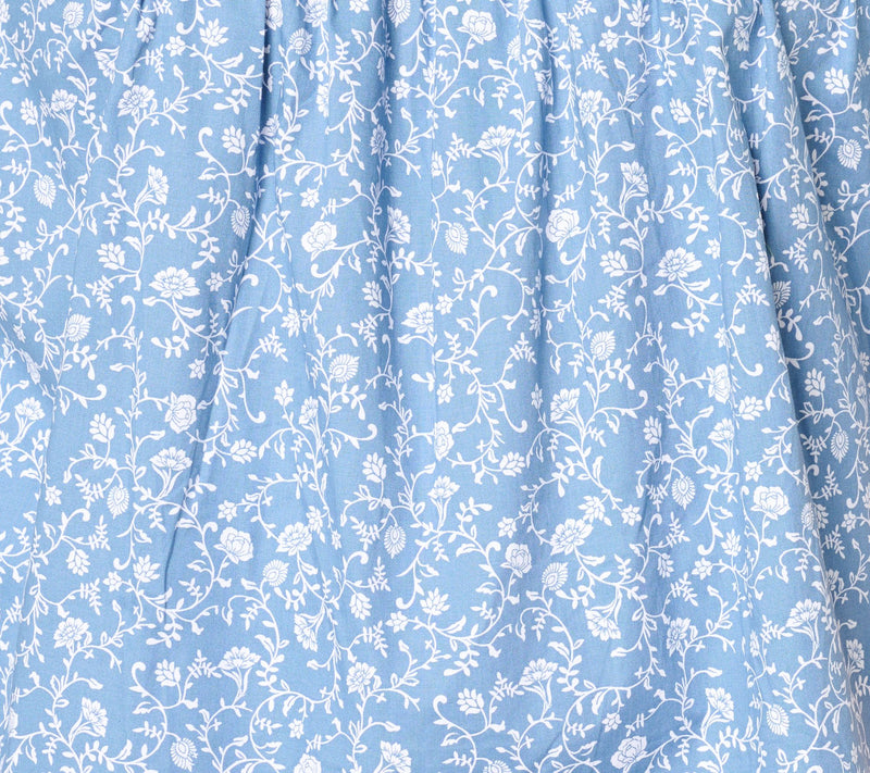Denim & Co. Printed Square Neck Blouse with Pleating Detail — View 4