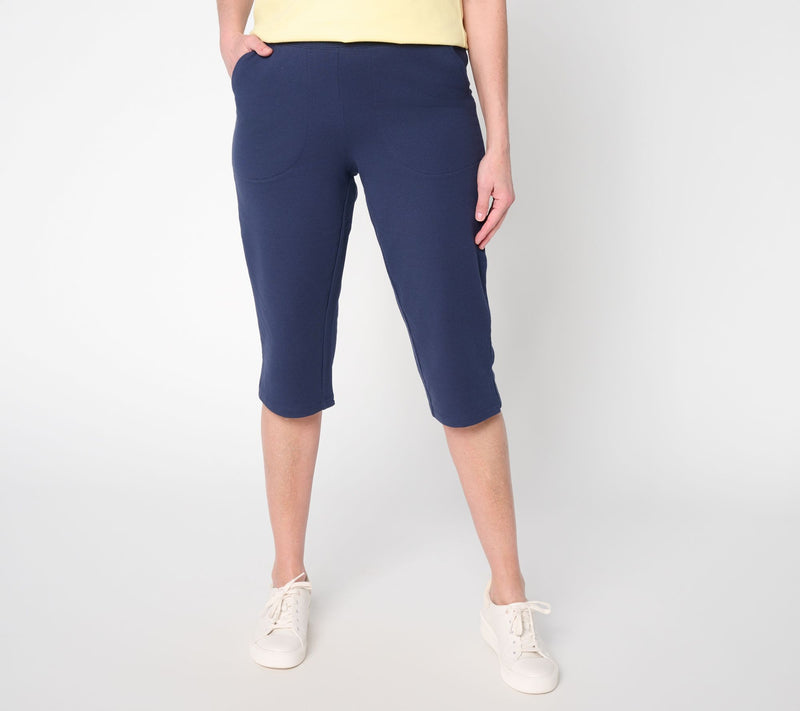 Denim & Co. Beach Petite French Terry Skimmer — View 17