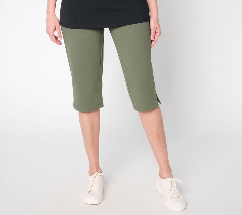 Denim & Co. Beach Petite French Terry Skimmer — View 10