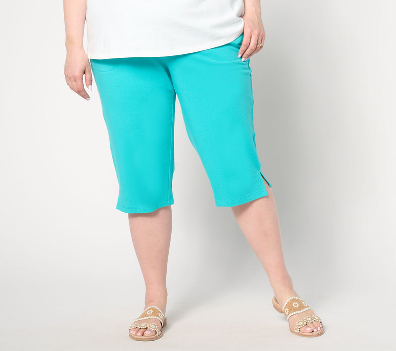 Denim & Co. Beach Petite French Terry Skimmer — View 7
