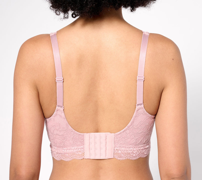 Breezies Natural Curves Wirefree Lace Bralette with Removable Pads — View 10