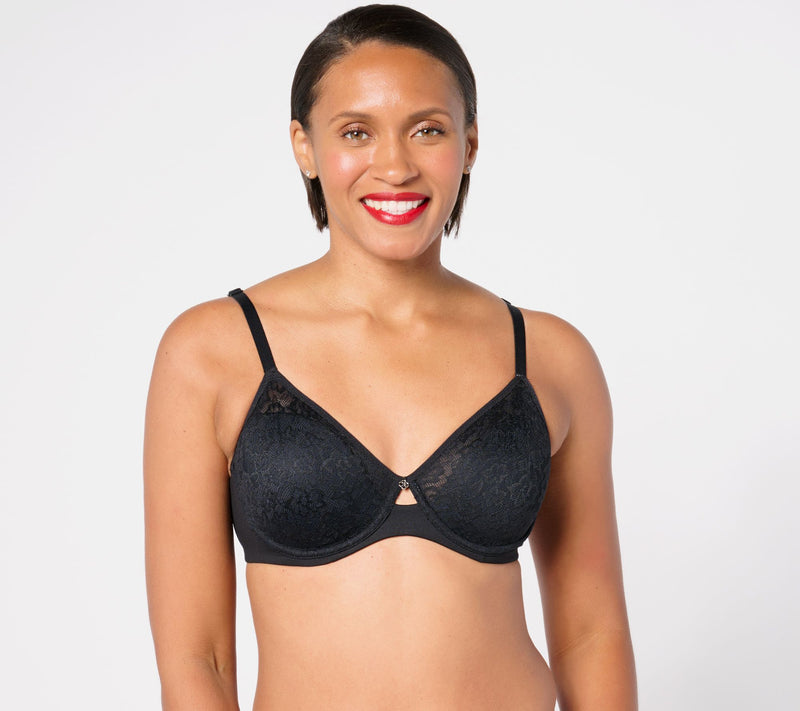 Breezies Lace Elegance Unlined Underwire Support Bra — View 5
