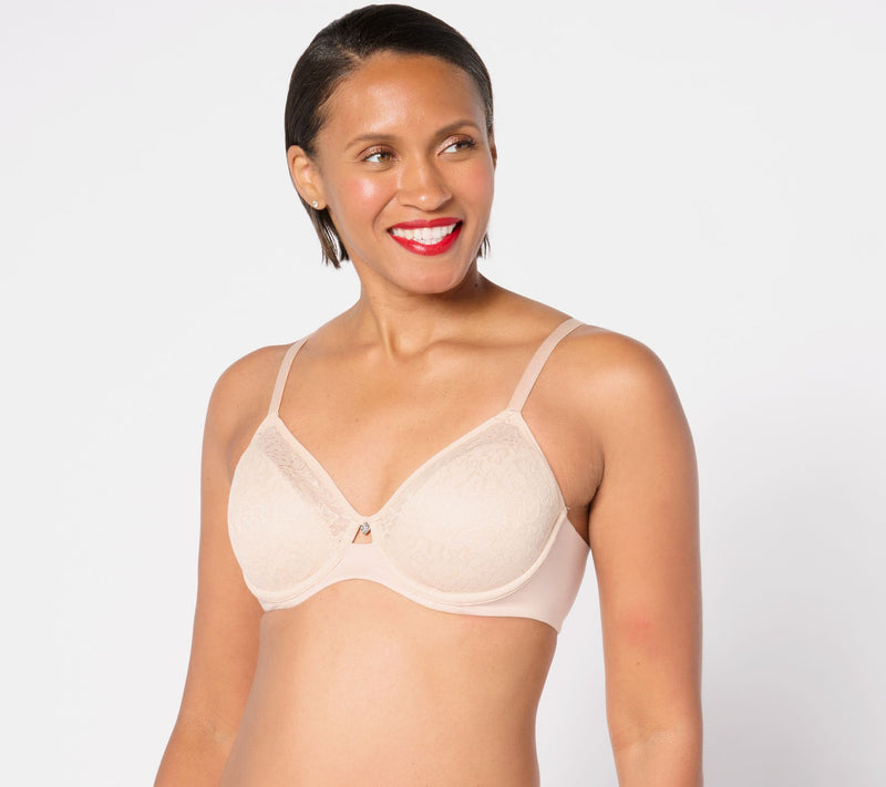 Breezies Lace Elegance Unlined Underwire Support Bra — View 9