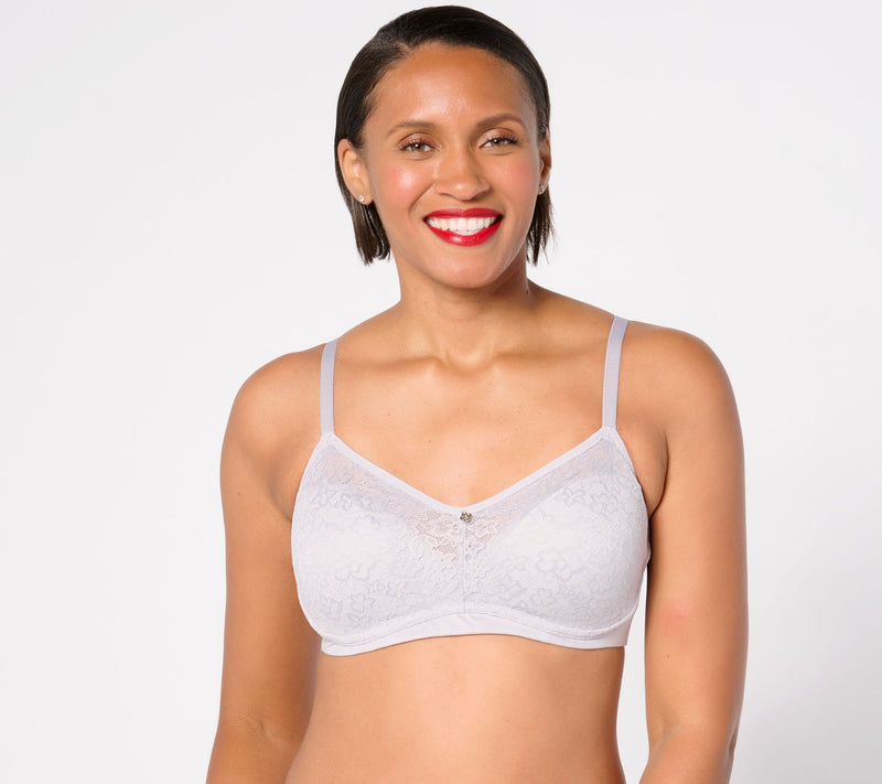 Breezies Lace Elegance Unlined Wirefree Support Bra — Main view