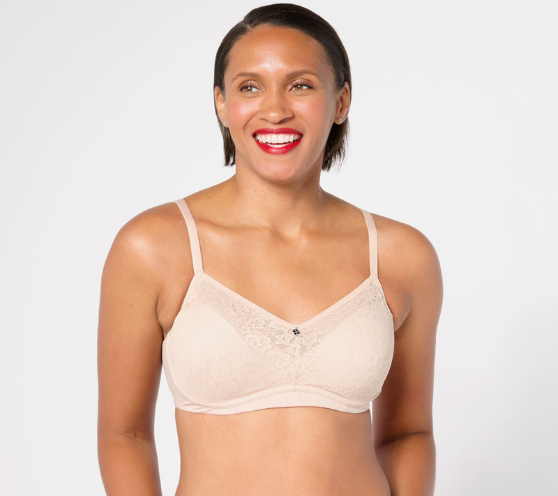 Breezies Lace Elegance Unlined Wirefree Support Bra — View 9