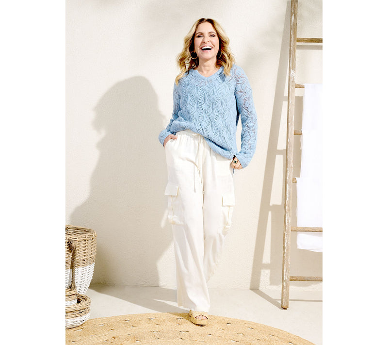 Peace Love World Boheme Open-Stitch Novelty Sweater — View 19