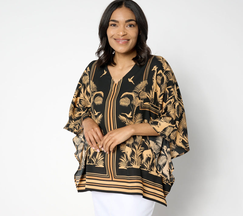 Belle by Kim Gravel Safari Soiree Poncho — View 11