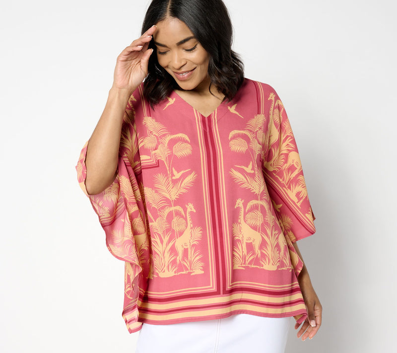 Belle by Kim Gravel Safari Soiree Poncho — View 7