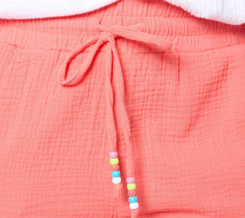 Belle Beach by Kim Gravel Petite Color Crush Cropped Pant w/ Tassel — View 16