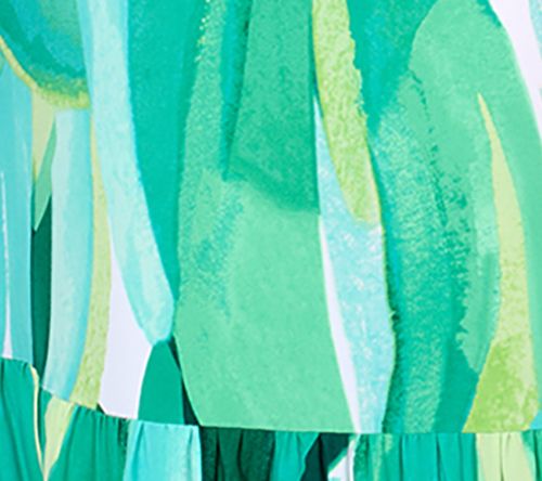 Susan Graver Regular Printed Liquid Knit A-Line Back Tie Maxi Dress — View 10