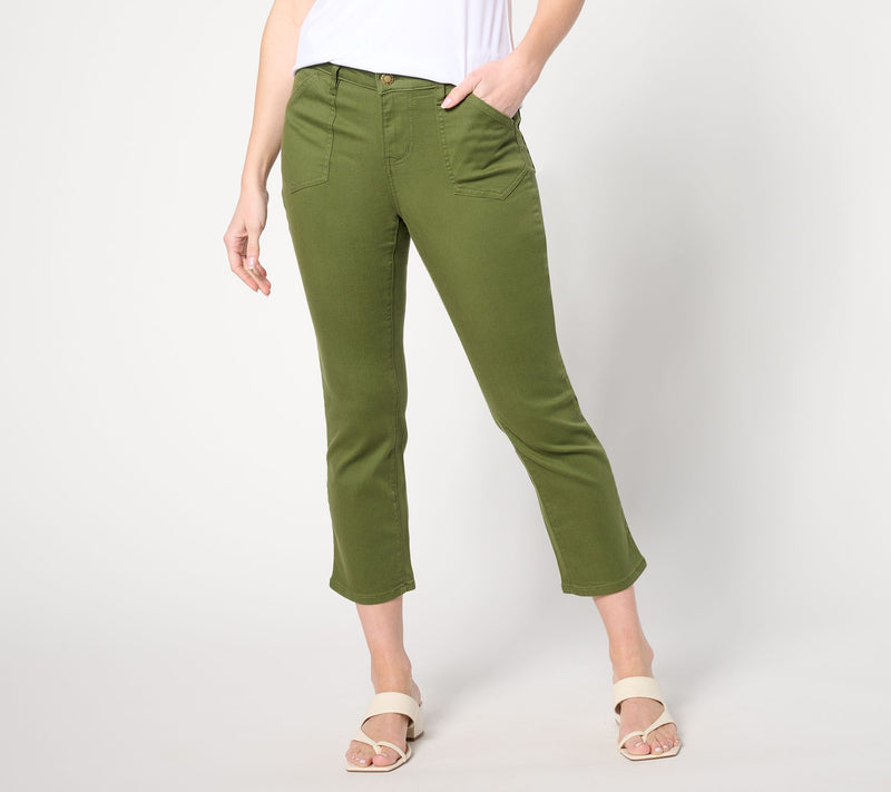 Belle by Kim Gravel Tall Tripleluxe Twill Fun Pocket Jean — View 5