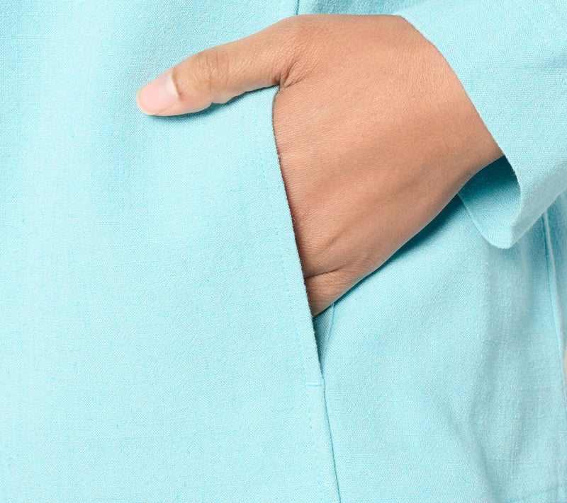 LOGO Linens by Lori Goldstein Long Sleeve Blazer — View 10