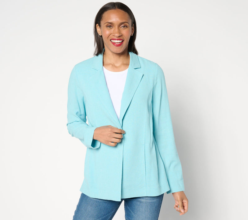 LOGO Linens by Lori Goldstein Long Sleeve Blazer — Main view