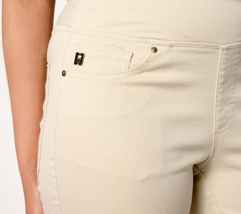 Belle by Kim Gravel Regular TripleLuxe Twill Mariner Crop Jeans — View 10
