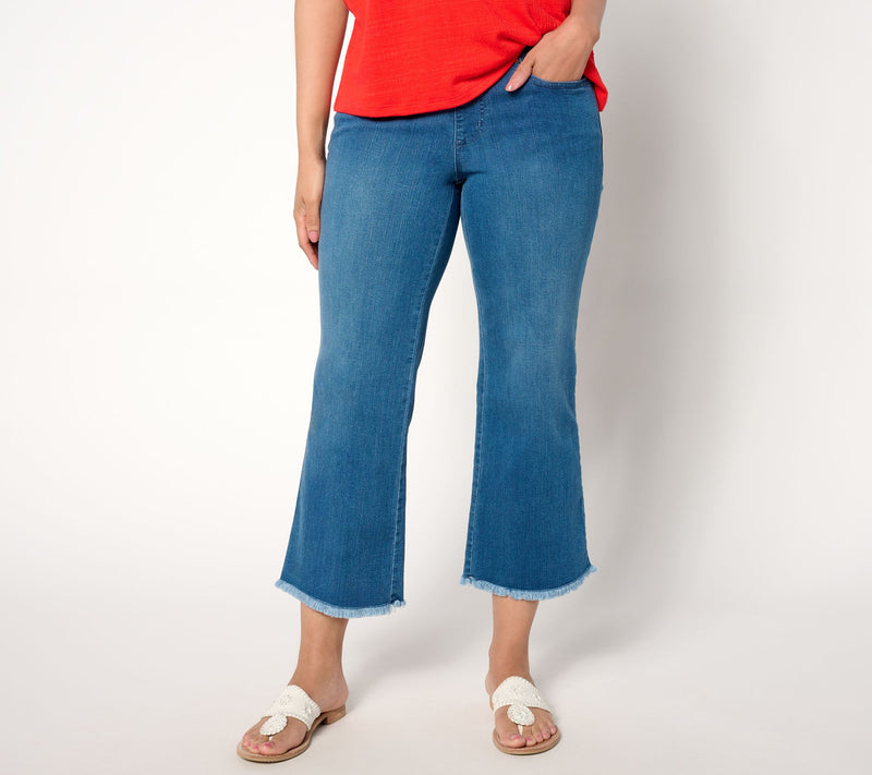 Belle By Kim Gravel Tall TripleLuxe Denim Mariner Crop Pants — Main view