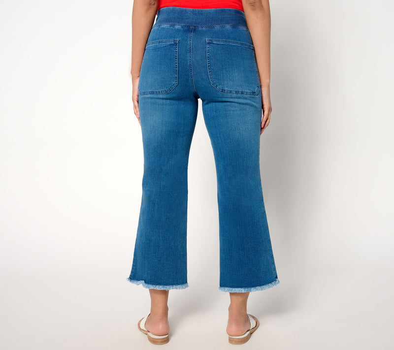 Belle By Kim Gravel Tall TripleLuxe Denim Mariner Crop Pants — View 4