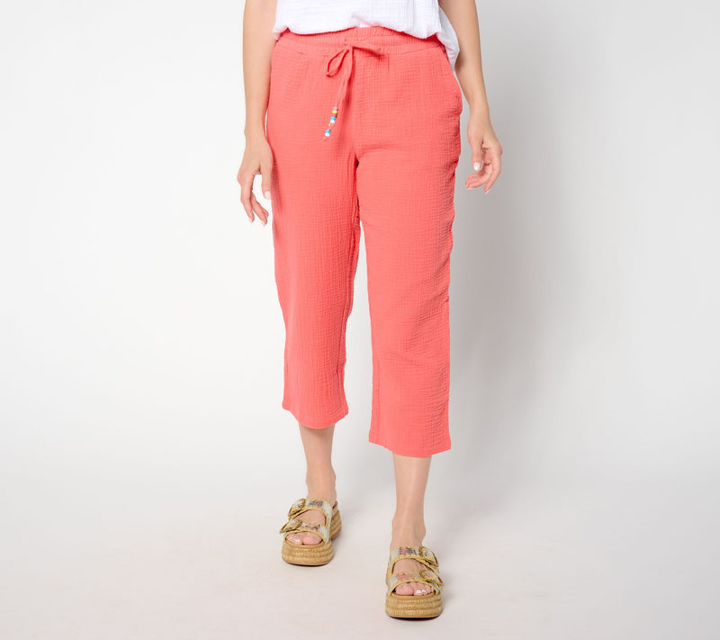 Belle Beach by Kim Gravel Regular Color Crush Cropped Pant — View 13