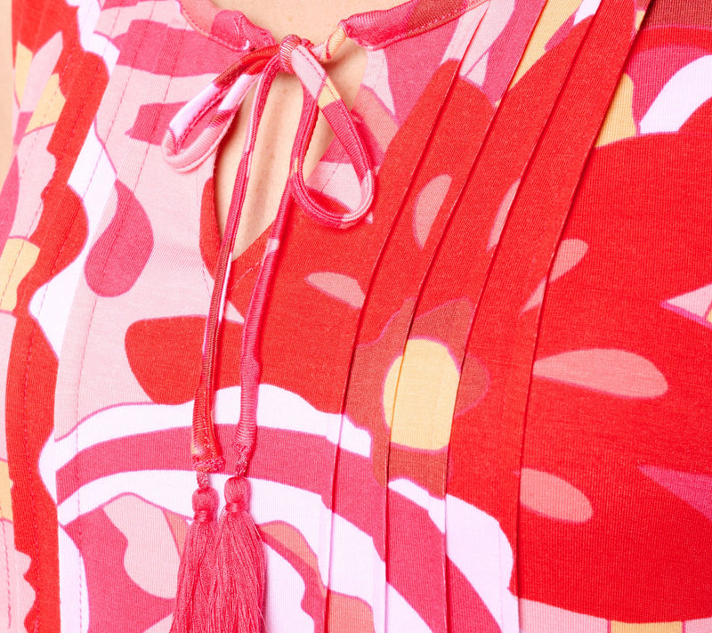 Belle by Kim Gravel Regular Paisley Paradise Tassel Maxi Dress — View 9