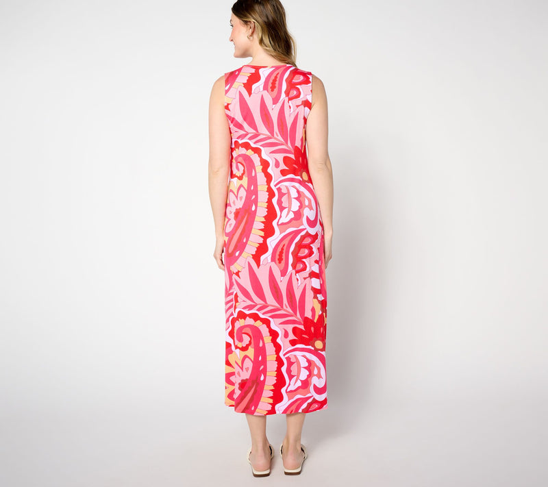 Belle by Kim Gravel Regular Paisley Paradise Tassel Maxi Dress — View 8