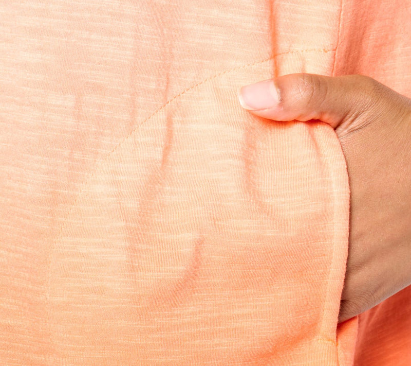 LOGO by Lori Goldstein Cotton Slub Elbow Sleeve Ombre Tee — View 12