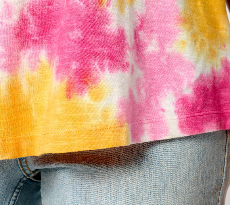 LOGO Layers by Lori Goldstein Tie Dye Scoop Neck Tank — View 4
