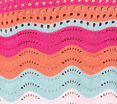 LOGO by Lori Goldstein 3/4-Sleeve Wave Crochet Sweater — View 2