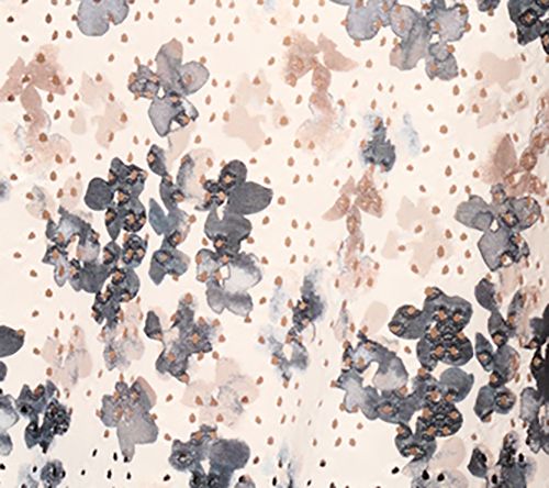 LOGO Layers by Lori Goldstein Printed Stretch Eyelet Tank — View 9