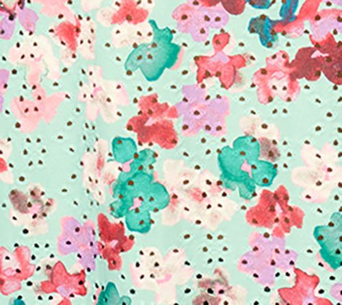 LOGO Layers by Lori Goldstein Printed Stretch Eyelet Tank — View 11