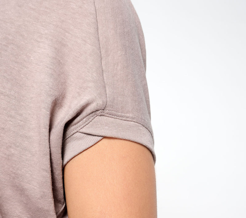 Barefoot Dreams Malibu Collection Slub Burnout Drapey Tee — View 10