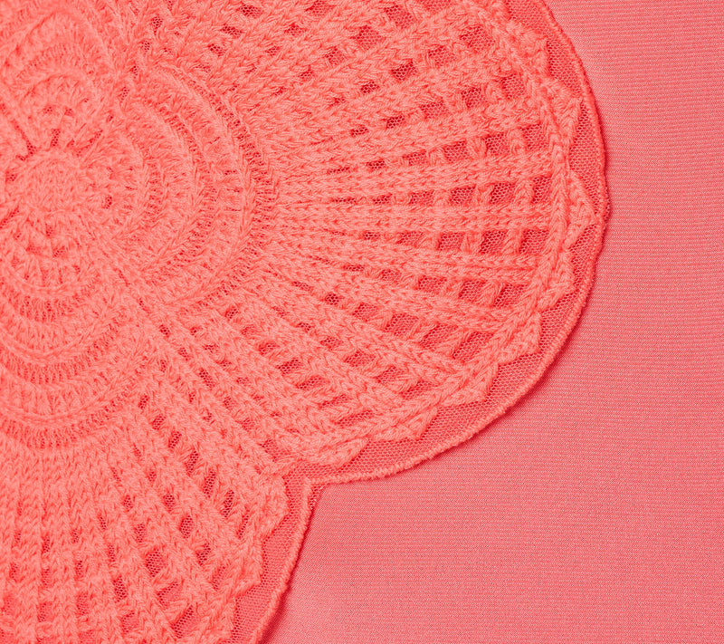 Women with Control Como Jersey Top with Crochet Trim — View 10