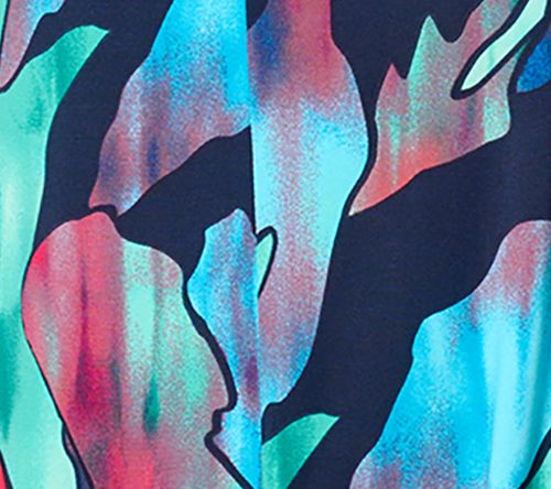 Women with Control Printed Como Jersey Romper — View 4
