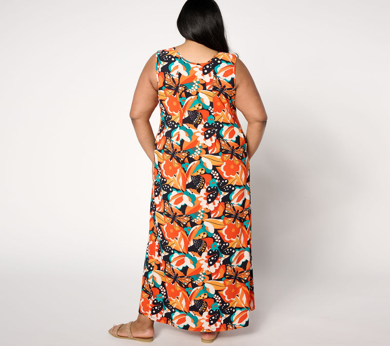Women with Control Petite Como Jersey Pleatastic Waist Dress — View 10