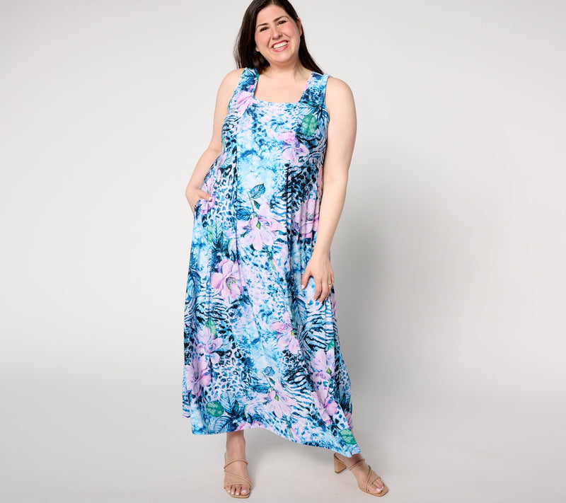 Women with Control Petite Como Jersey Pleatastic Waist Dress — View 3