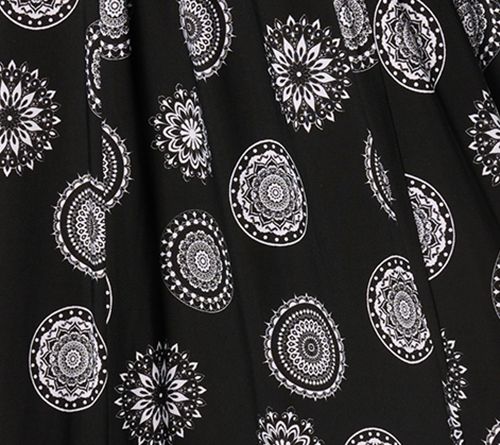 Women with Control Regular Como Jersey Fringe Sarong Skirt — View 5