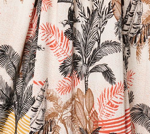 Women with Control Petite Como Jersey Fringe Sarong Skirt — View 7