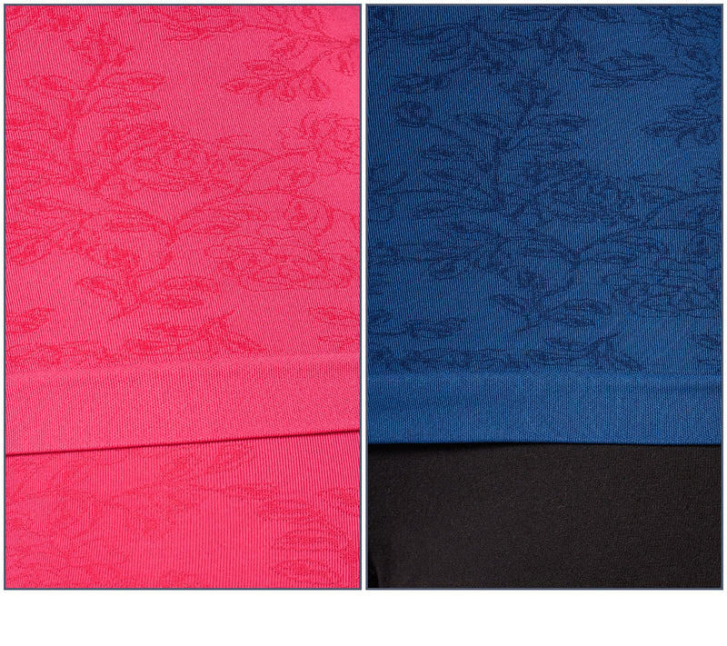 Breezies Seamless Floral Reversible Neckline Tank Set Of 2 — View 10