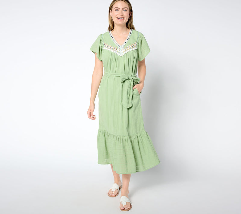 Studio Park x Amy Stran Petite Embellished M idi Dress — Main view