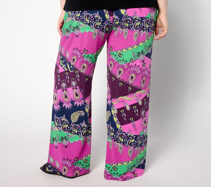 Women with Control Regular Silk Blend Wide Leg Pant — View 8