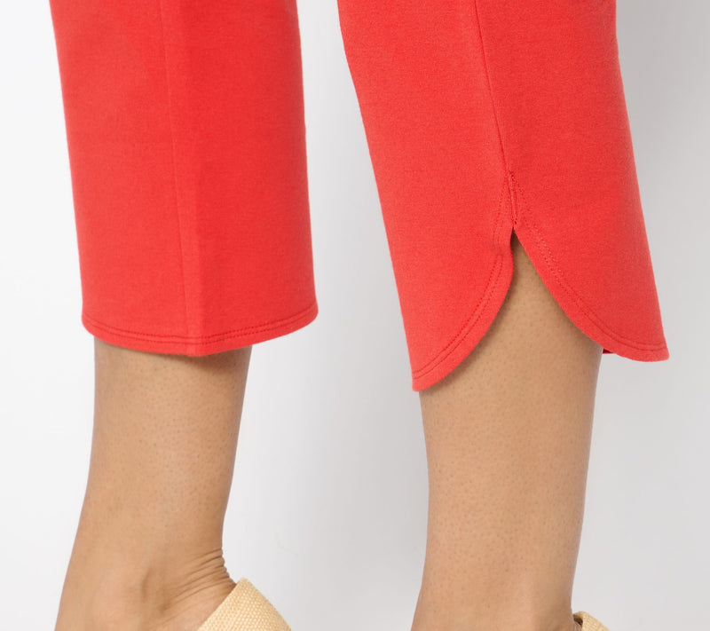 Women With Control Tall Tulip Hem Slim Crop Pants — View 4