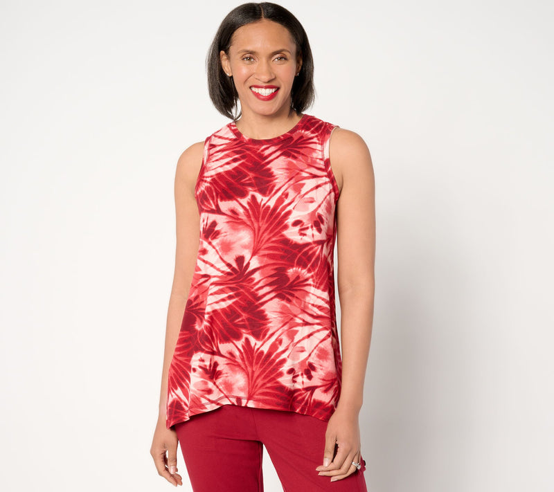 Sport Savvy French Terry Printed Swing Tank — Main view