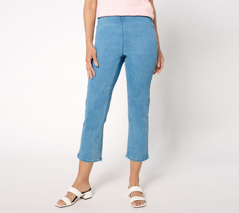 Denim & Co. Signature Regular Perfect Flex Cropped Jeans — Main view