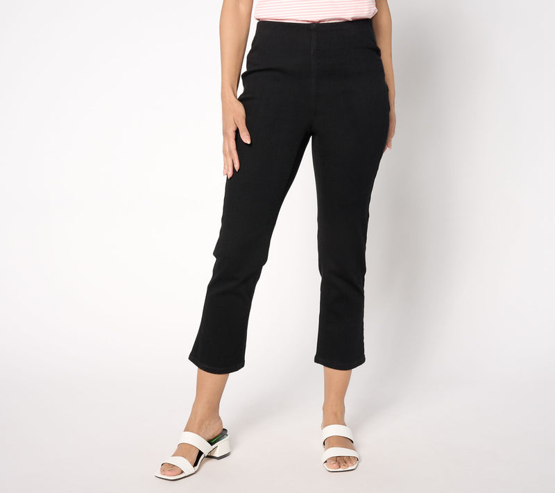 Denim & Co. Signature Petite Perfect Flex Cropped Jeans — View 9
