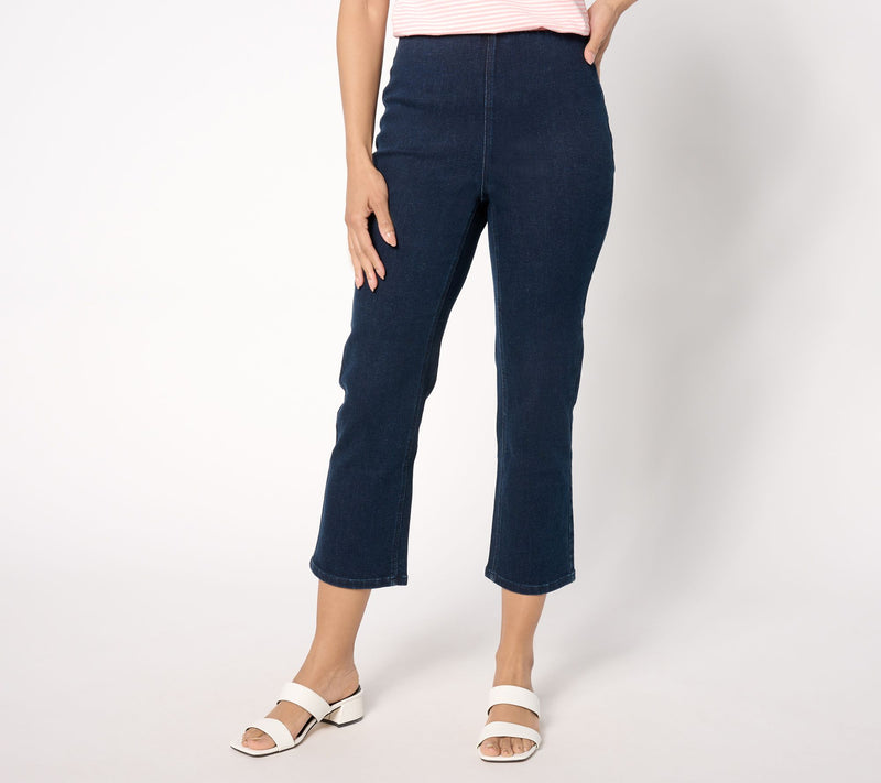 Denim & Co. Signature Tall Perfect Flex Cropped Jeans — View 5