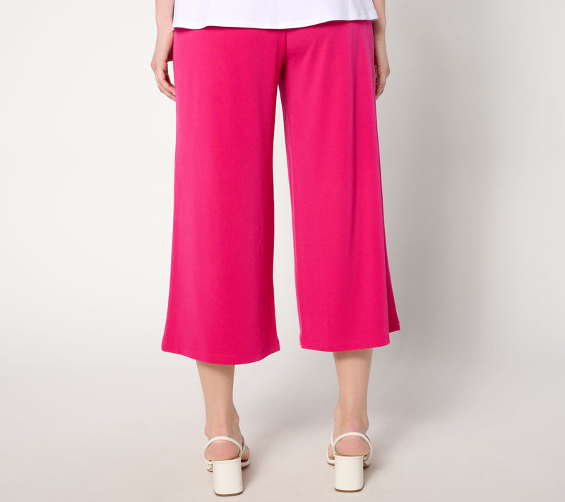 Susan Graver Petite Modern Essentials Liquid Knit Crop Pants — View 12