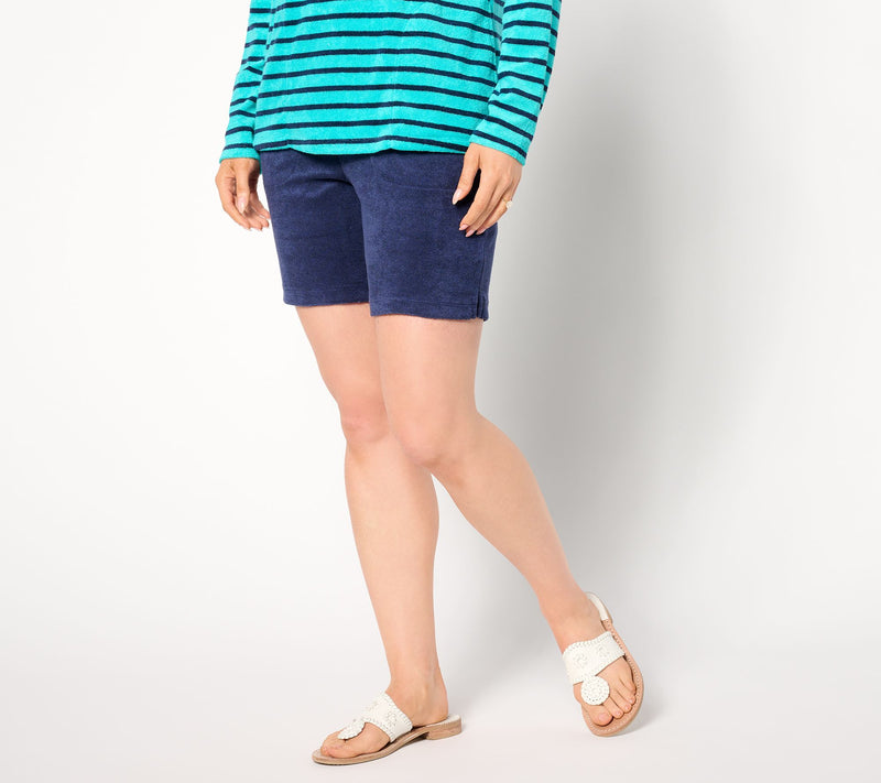Denim & Co. Beach Regular Knit Terry Short — Main view